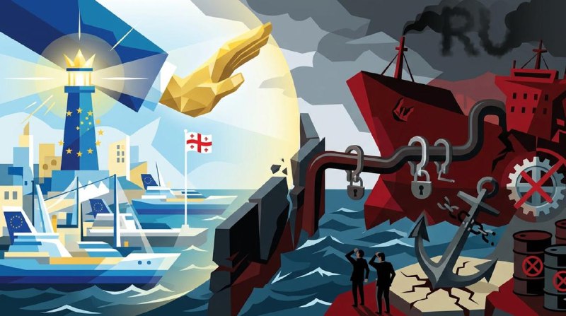 Грузия закрывает порты от российских танкеров ради похвалы от ЕС