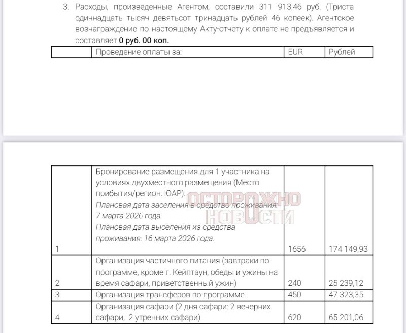 Турфирма отказалась возвращать деньги за поездку в ЮАР из-за войны в Иране
