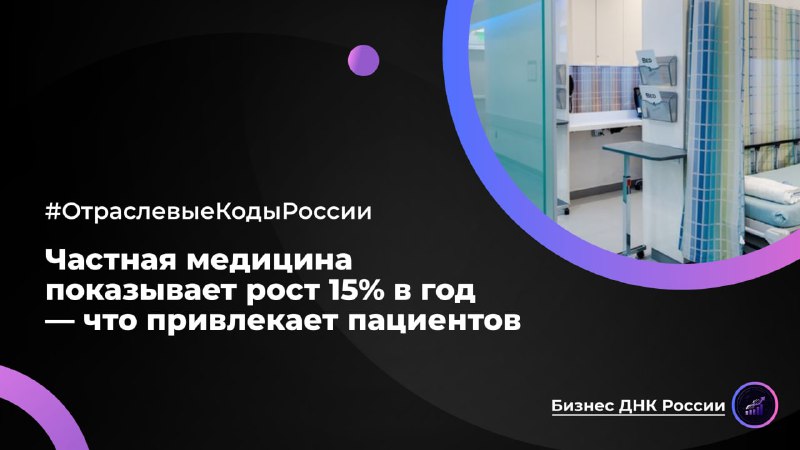 Российская частная медицина показывает рост 15% в год