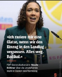 Глава немецких демократов побрилась налысо после провала на выборах