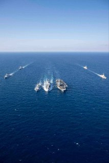 Группировка флотов в Восточном Средиземноморье: авианосец «Шарль де Голль» и корабли союзников
