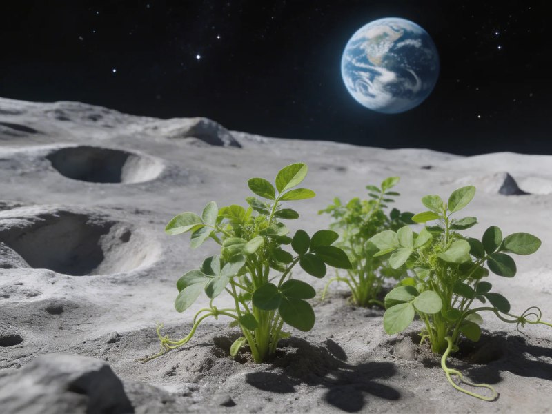 Учёные вырастили нут на Луне: первая фалафельная на спутнике?