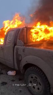 Удар FPV-дрона по пикапу ВСУ на Константиновском направлении