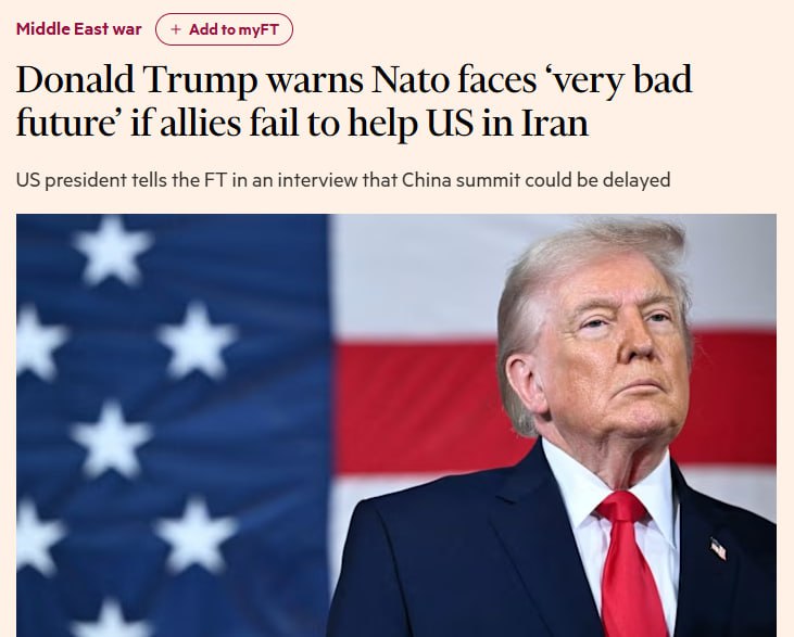 Трамп предрек «плохое будущее» для НАТО из-за отказа помочь США с Ормузским проливом