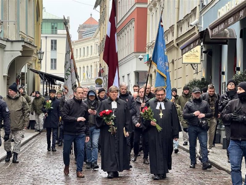 В Риге прошел марш легионеров СС с участием местных чиновников