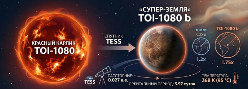 Ученые нашли потенциально обитаемую «супер-Землю» у красного карлика