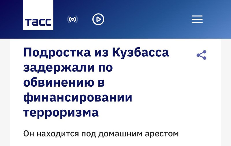 Подростка из Кузбасса обвинили в финансировании терроризма за платные реакции в мессенджере