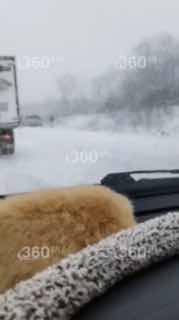 Снежная зима в Приморье: массовые ДТП и пробки на дорогах