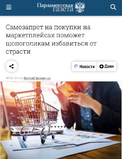 В России могут ввести самозапрет на покупки в маркетплейсах