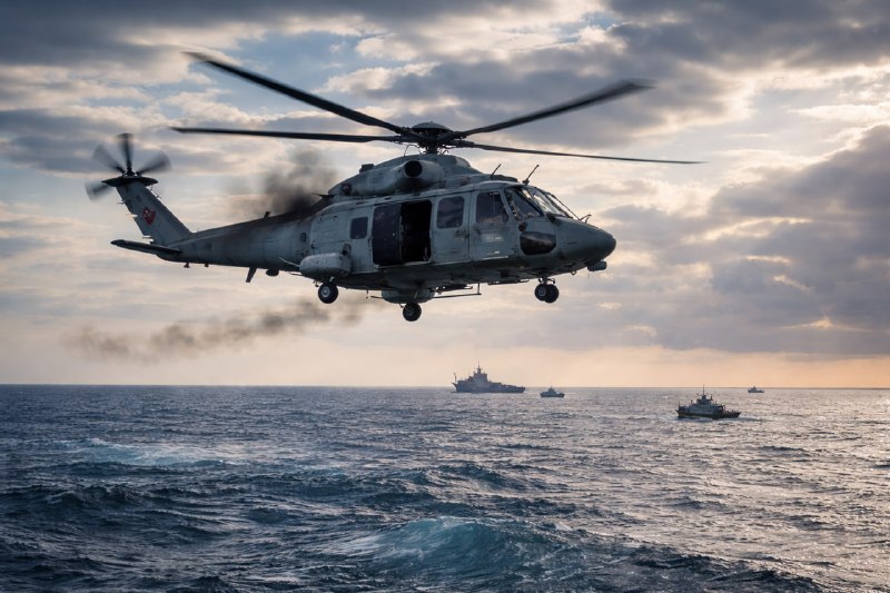 Вертолёт ВС Катара разбился над морем