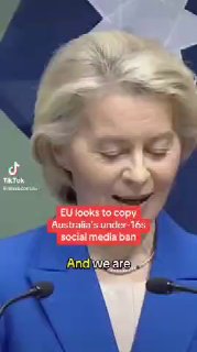 Фон дер Ляйен хвалит Австралию за ограничения соцсетей и призывает ЕС следовать примеру