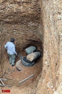 Иранцы выкапывают неразорвавшуюся бомбу Mark 84 в Тегеране