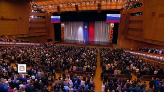 Полное видео речи Путина на вечере ко Дню войск национальной гвардии