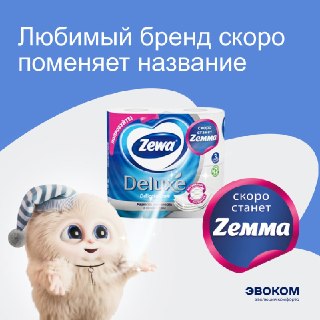 Essity завершила ребрендинг Zewa в Zemma и ушла из России