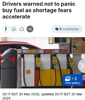 Топливный коллапс и политический комментарий в Британии