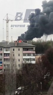 Новое видео гигантского пожара в Луцке публикуют соцсети