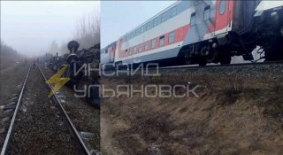 Сход поезда под Ульяновском: 415 пассажиров, движение остановлено