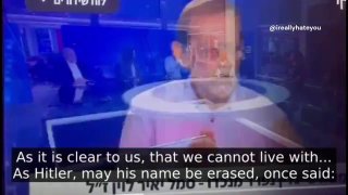 Израильский телеведущий цитирует Гитлера в адрес палестинцев
