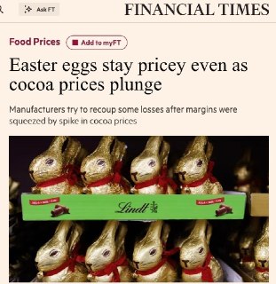 Натуральный шоколад может исчезнуть к 2050 году, а цены на Cadbury выросли на 81%