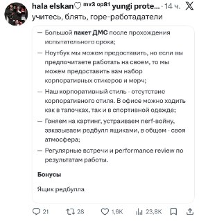 Работодатели в России демонстрируют мастер-класс по «плюшкам» в вакансиях