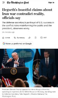 Вранье в докладах: разведка США против оптимизма Пентагона по Ирану