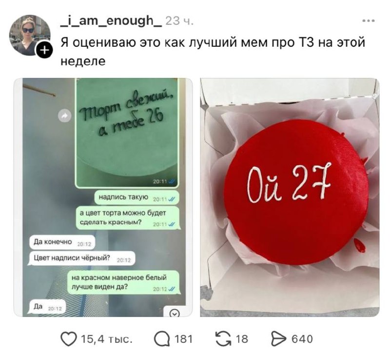 Как правильно составить ТЗ для заказа торта