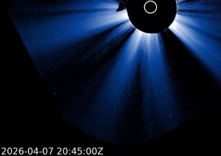 Неизвестное небесное тело падает на Солнце