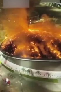 Сгорел олимпийский велотрек в Рио-де-Жанейро