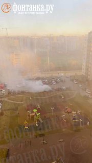 Машина задымилась в Буграх после двух взрывов