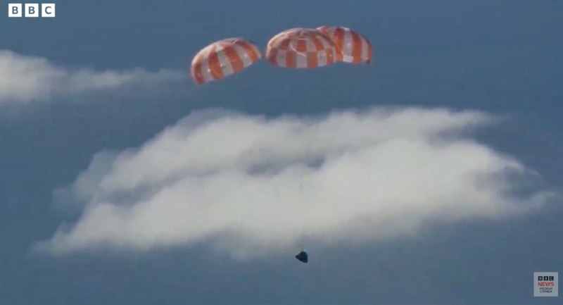 Прямая трансляция приводнения корабля «Орион»