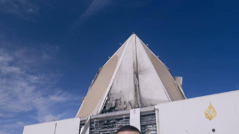 Аль-Джазира показала кадры повреждения американского радара на Ближнем Востоке после удара Ирана