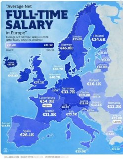 Сравнение зарплат и стоимости жизни в Европе и России