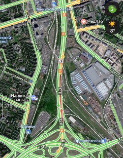 Авария на ЗСД создала затор в Петербурге