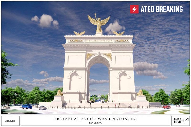 Трамп решил построить в Вашингтоне гигантскую триумфальную арку выше Капитолия