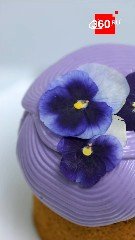 Редкий рецепт пасхального кулича с фиалковой глазурью