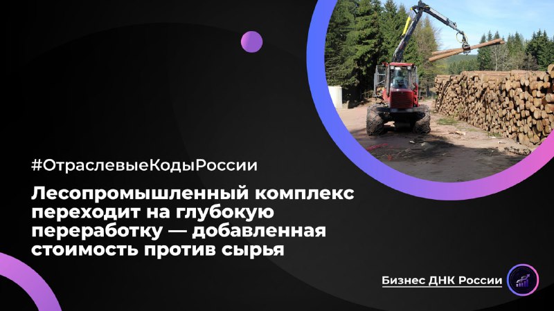 Лесопромышленный комплекс России переходит на глубокую переработку
