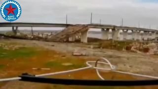 Удар по наблюдательному пункту врага под Антоновским мостом