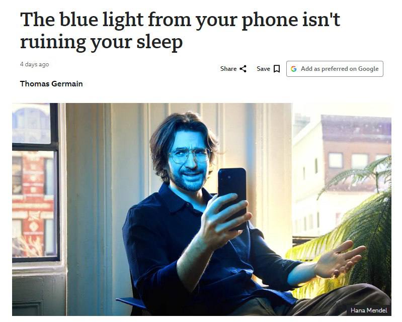 Учёные выяснили, что телефон перед сном не так вреден, как считалось