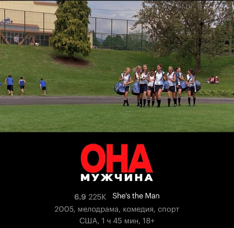 Российские стриминги переименовали фильм «Она — мужчина» в «Виола в бутсах»
