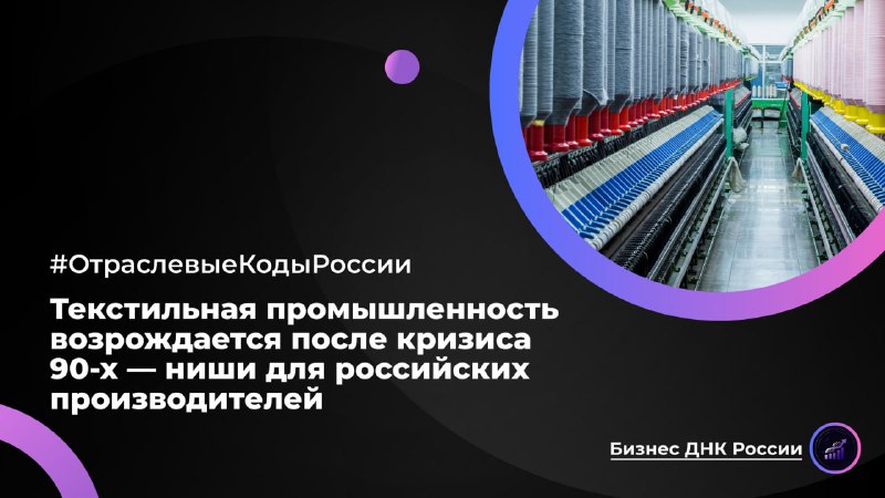 Текстильная промышленность России возрождается: ниши для производителей и советы по входу в отрасль