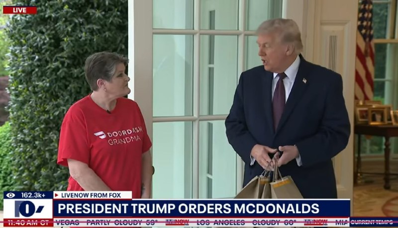 Трамп в McDonald's: бургеры в Белый дом и интервью
