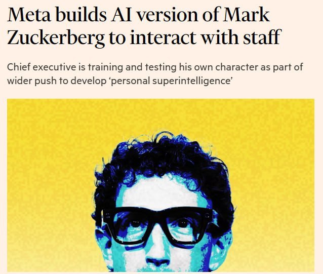 Цукерберг создает ИИ-версию себя для общения с сотрудниками Meta