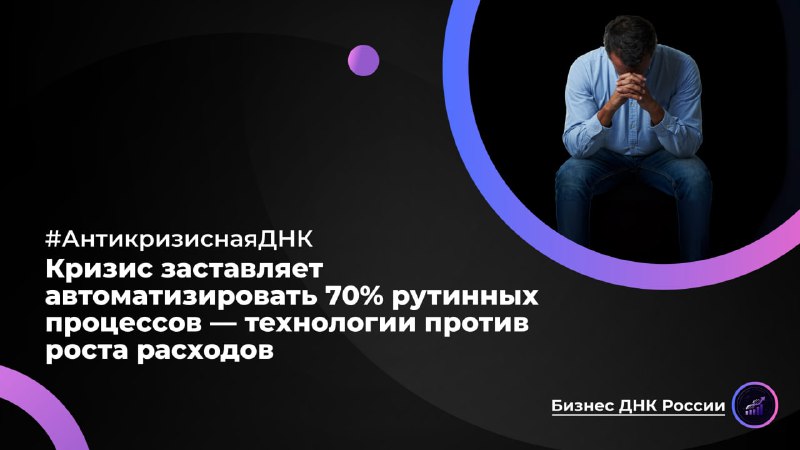 Кризис заставляет автоматизировать 70% рутинных процессов — технологии против роста расходов
