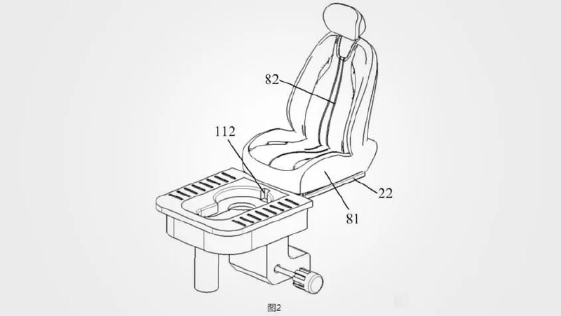 Китайский автопроизводитель Seres запатентовал установку туалета в салонах автомобилей