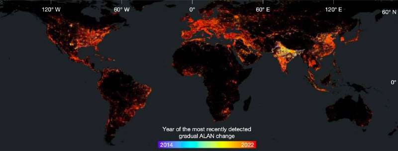 Планета стала на 16% ярче: ученые зафиксировали рост ночного освещения Земли