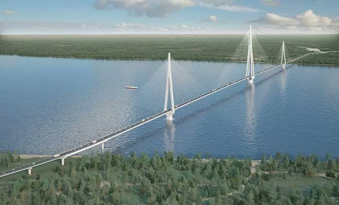 Строительство моста через Лену в России и состояние Подольского моста в Киеве