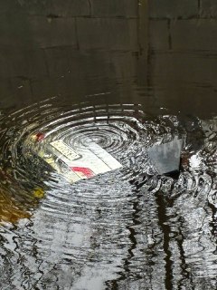 Автомобиль BMW утонул в канале в Кронштадте