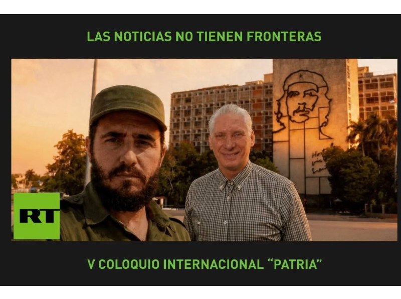 Президент Кубы сделал селфи с Фиделем Кастро с помощью нейросетей на стенде RT