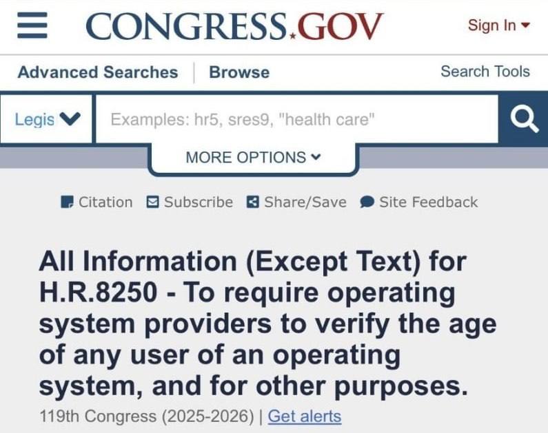 В США хотят обязать ОС проверять возраст пользователей через биометрию