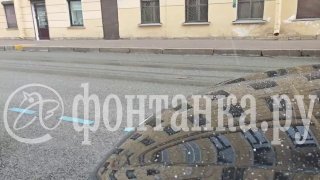 Град прошёл в центре Петербурга